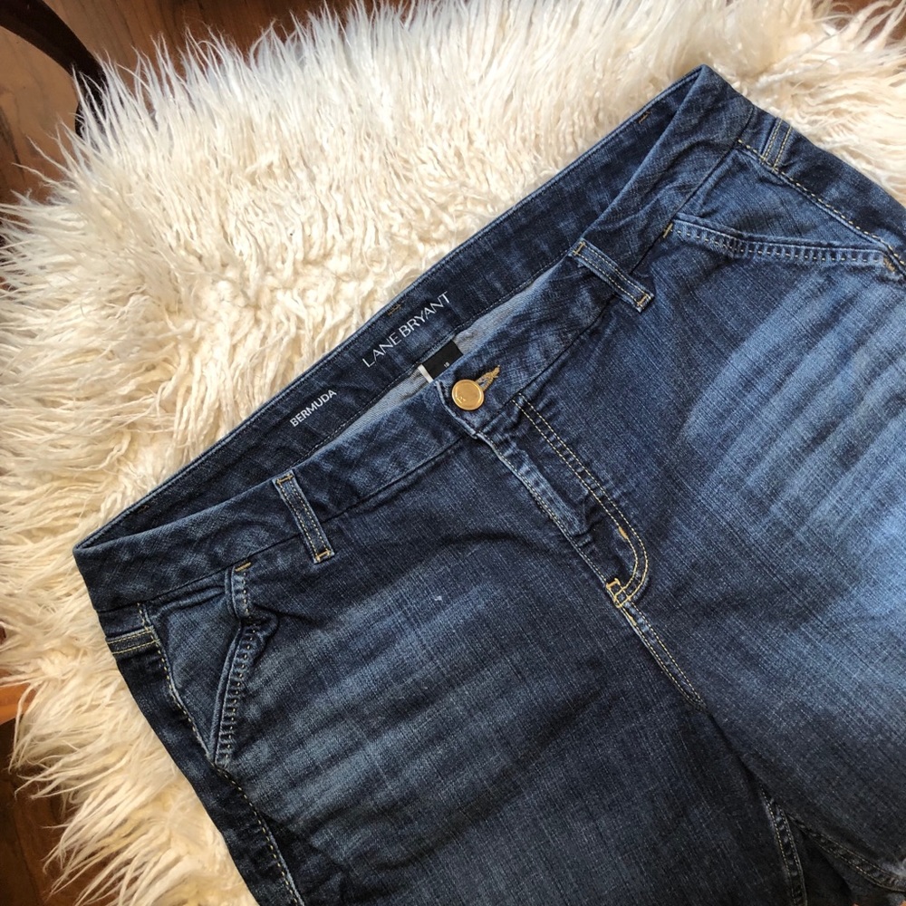 Lane Bryant Bermuda denim shorts